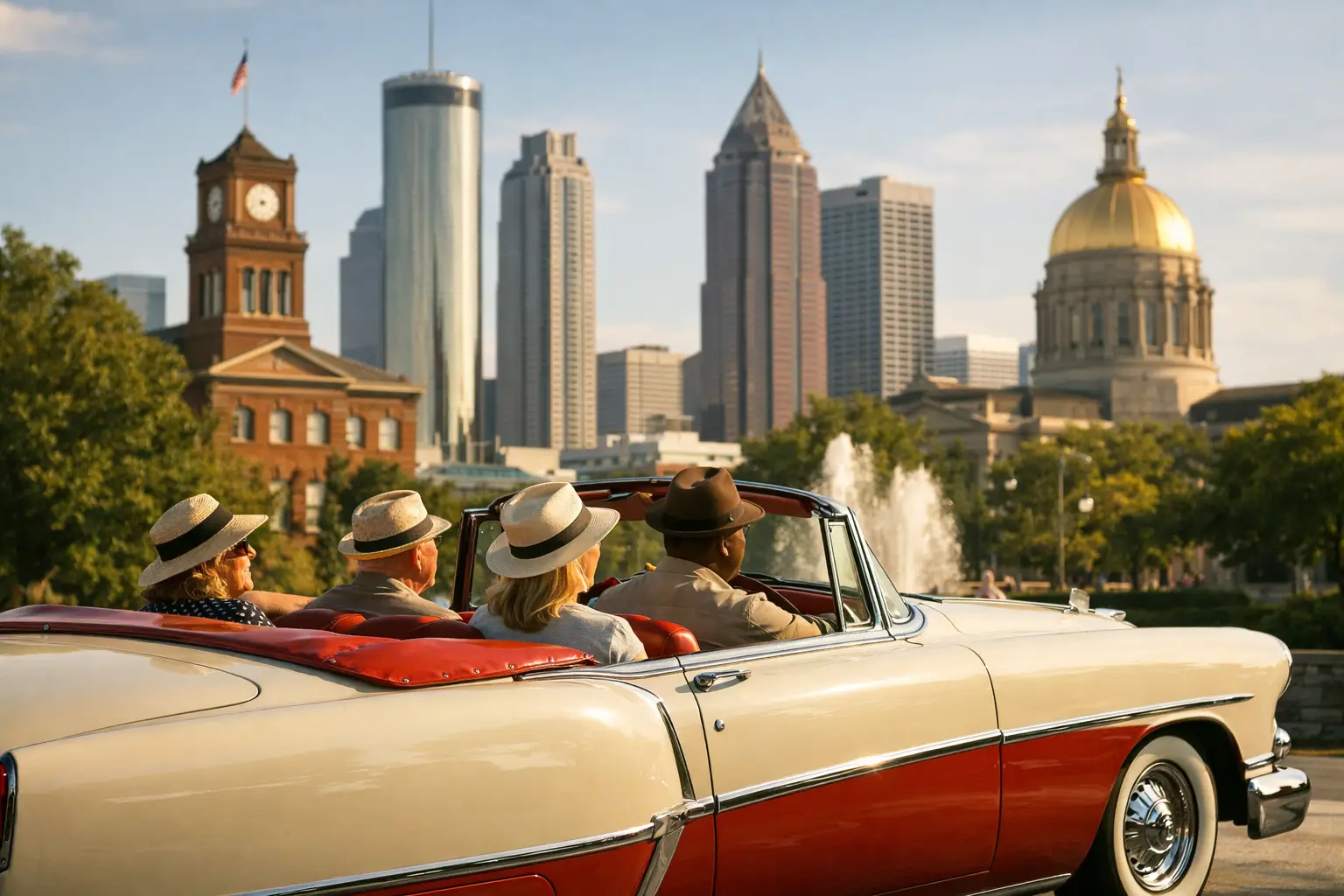 Atlanta History Sightseeing Tour in Vintage Style
