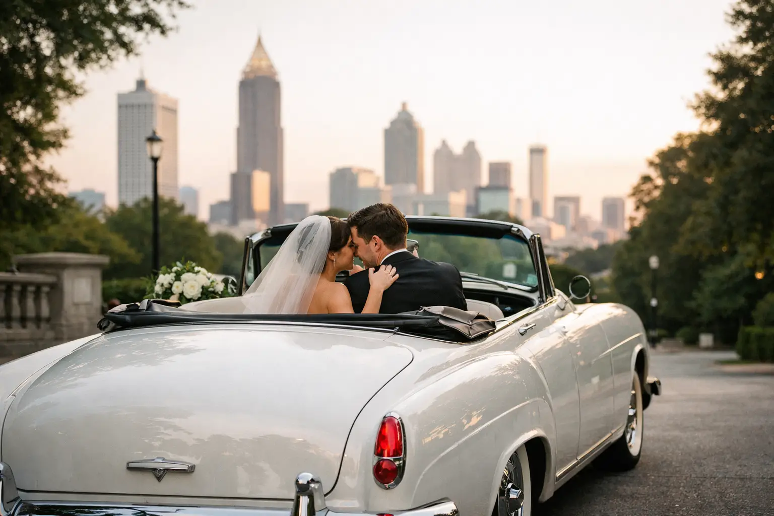 Wedding Car Rental Atlanta for a Timeless Exit